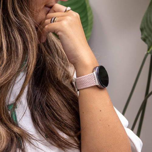 Samsung Galaxy Watch 8 Classic Braided Strap with P-Buckle (Pink)