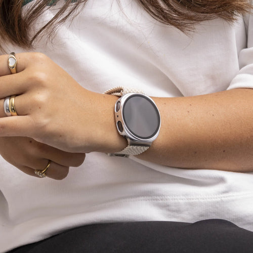 Samsung Galaxy Watch 8 - 40mm / 9 - 40mm Hard Case with Glass (Silver)