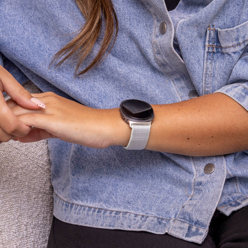 Samsung Galaxy Watch 8 - 40mm Nylon Strap (Light Cyan)