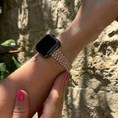 xoxo Wildhearts Apple Watch Steel Strap 'Slim' (Rose Gold)