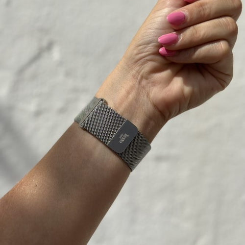 xoxo Wildhearts Amazfit GTR 2 Milanese Strap (Silver)