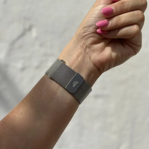 xoxo Wildhearts OnePlus Watch Milanese Strap (Silver)