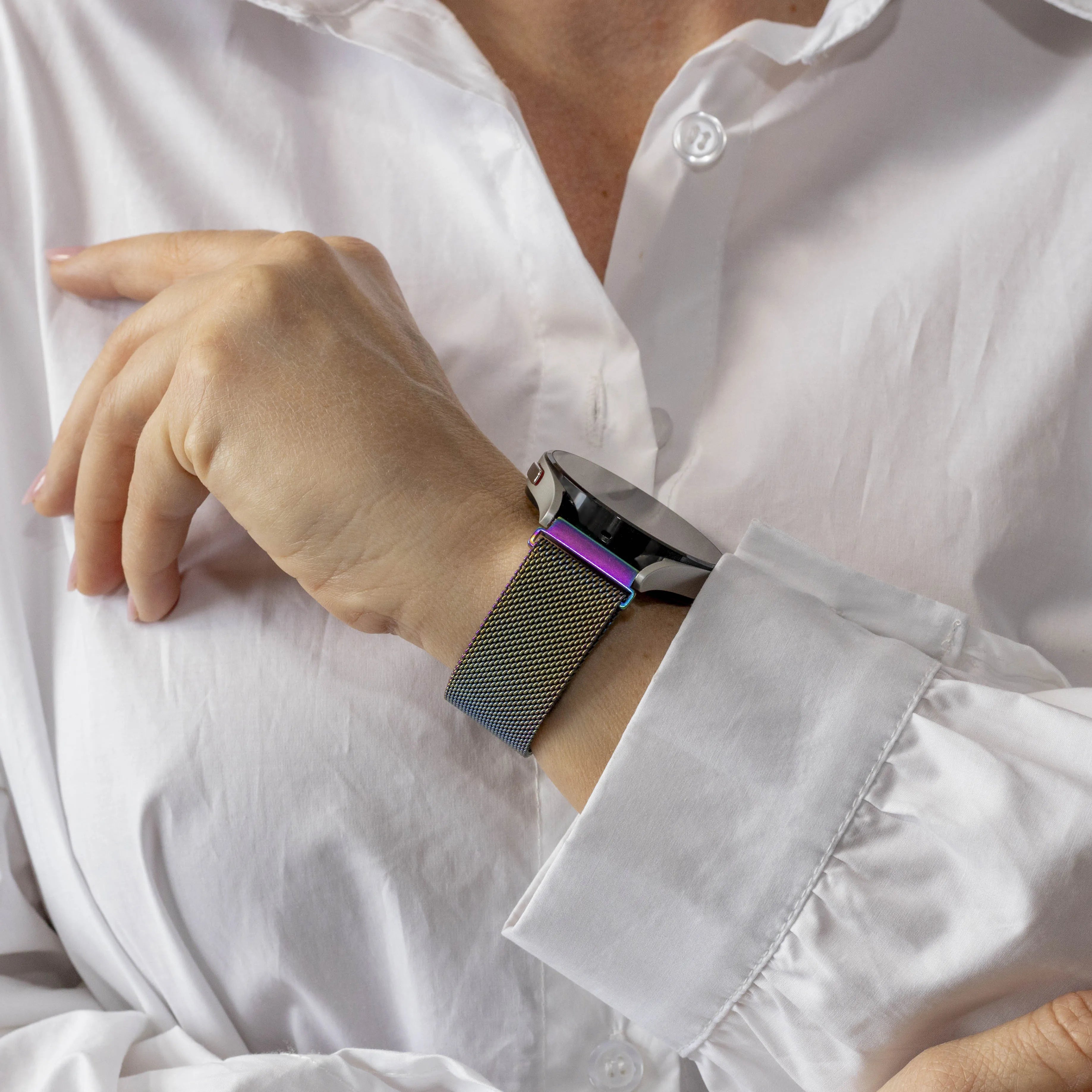 Polar Ignite 3 Milanese Strap (Pearlescent)