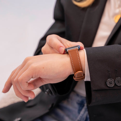 Samsung Galaxy Fit 3 Leather Strap (Brown)