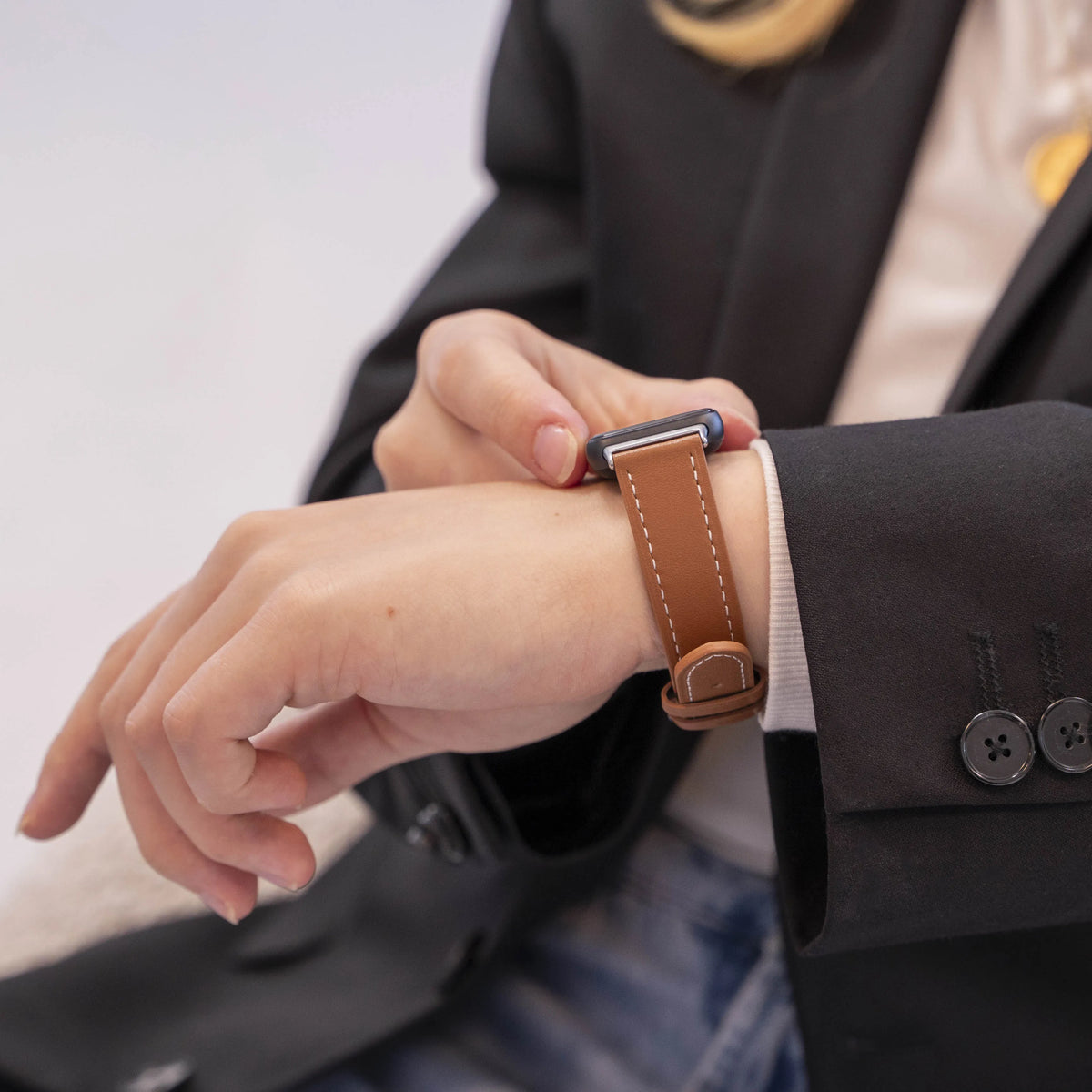 Leather Strap, brown, lifestyle photo