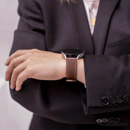Xiaomi Amazfit Bip 'One Push' Leather Strap (Dark Brown)