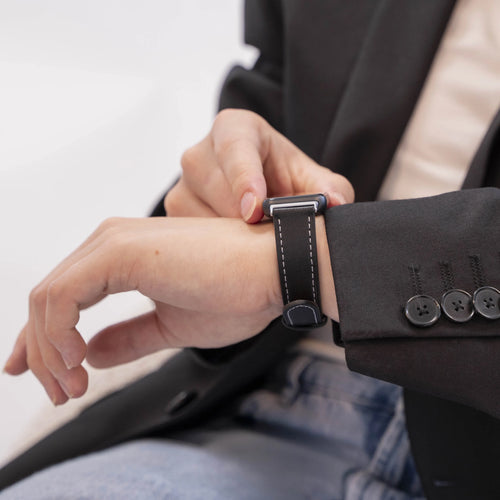 Leather Strap, black, lifestyle photo