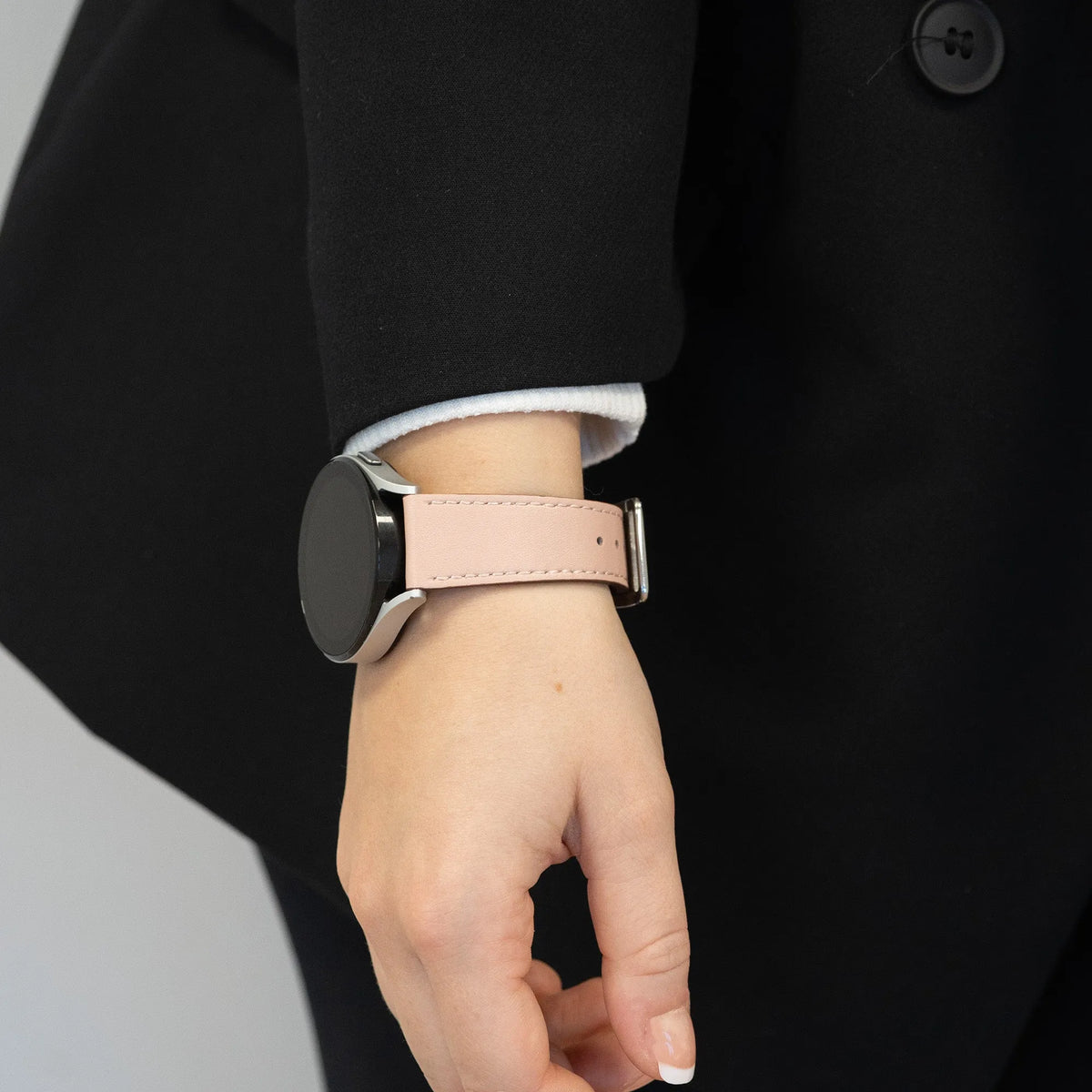 Leather Strap 'Deluxe', pink, lifestyle photo