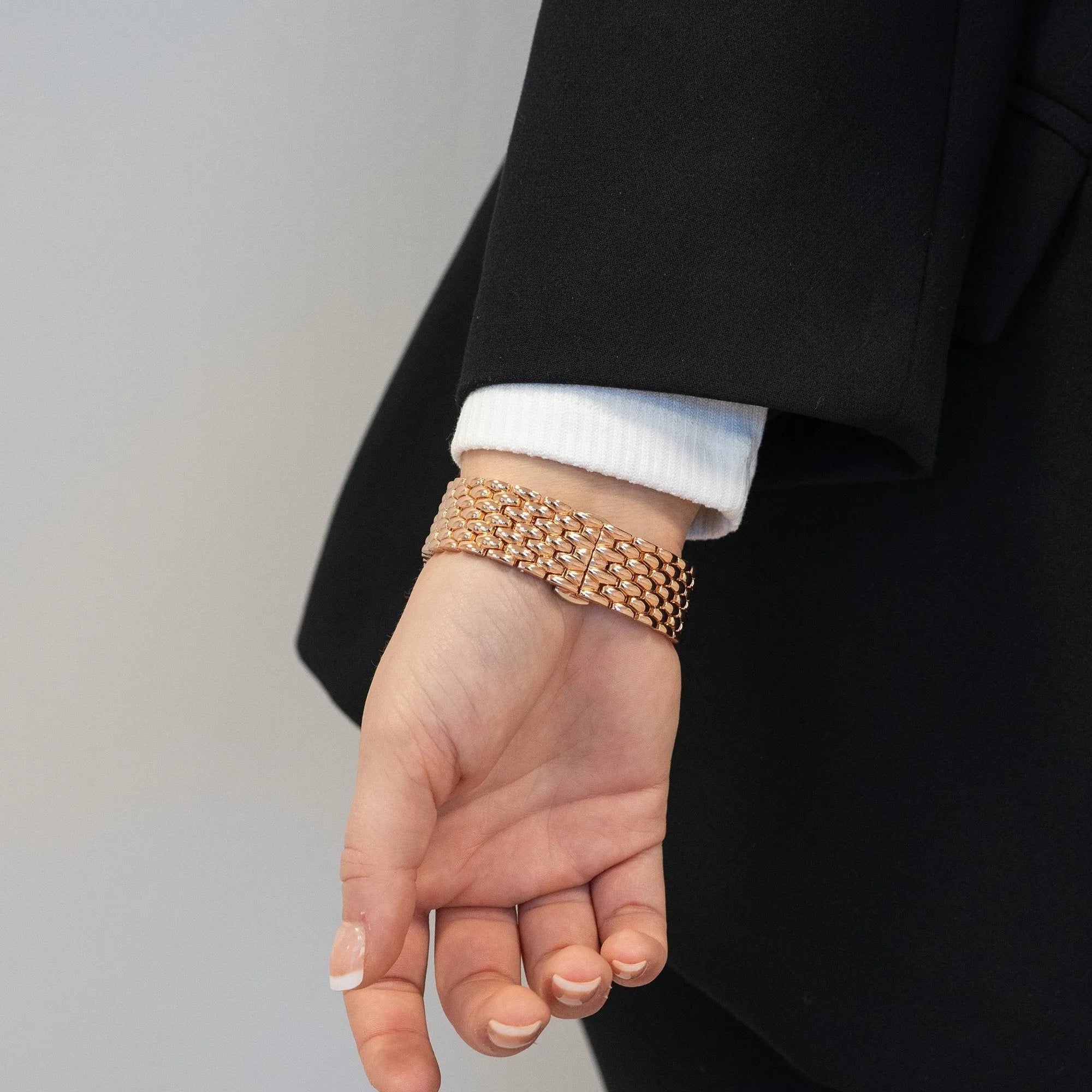 Bandz Coros Apex 42mm Steel Strap 'Dragon' (Rose Gold)