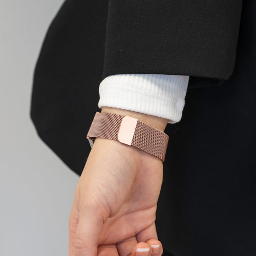 Bandz Samsung Galaxy Watch 4 - 44mm Milanese Loop Strap (Pink)
