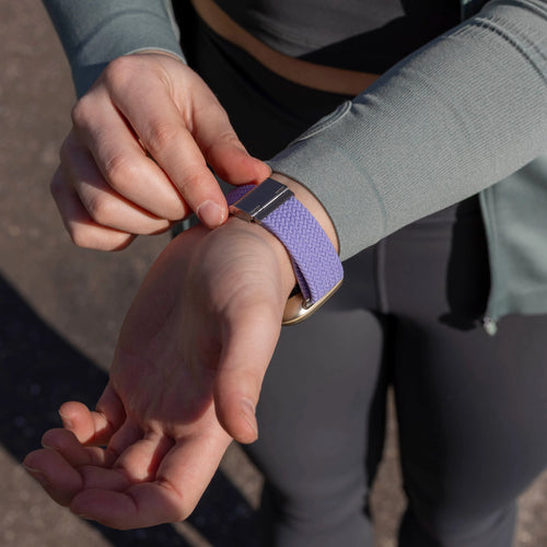 Fitbit Sense Adjustable Braided Strap (Lila)