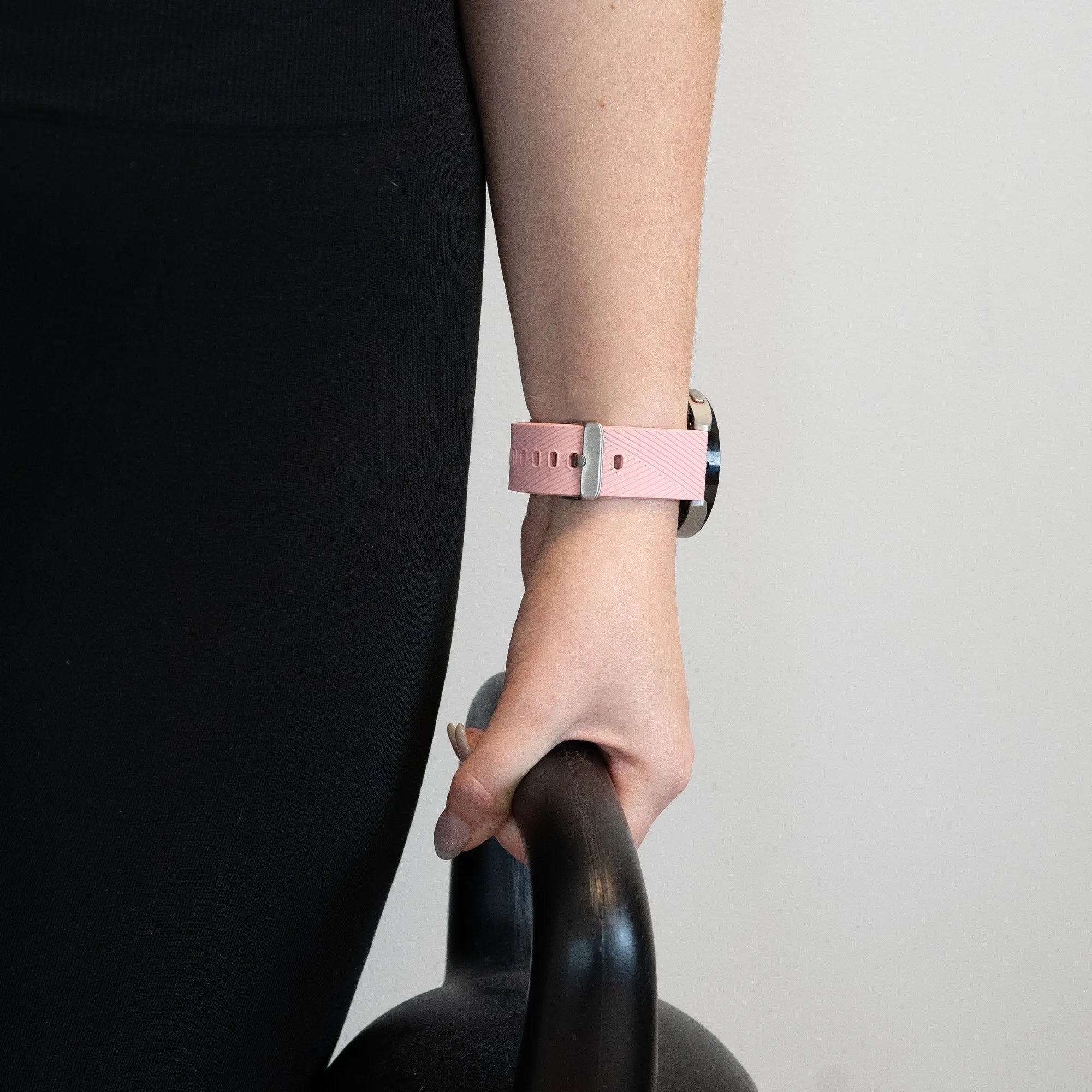 Silicone Strap 'Deluxe', pink, lifestyle photo