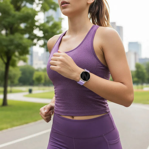 Milanese Loop Strap, light purple, lifestyle photo