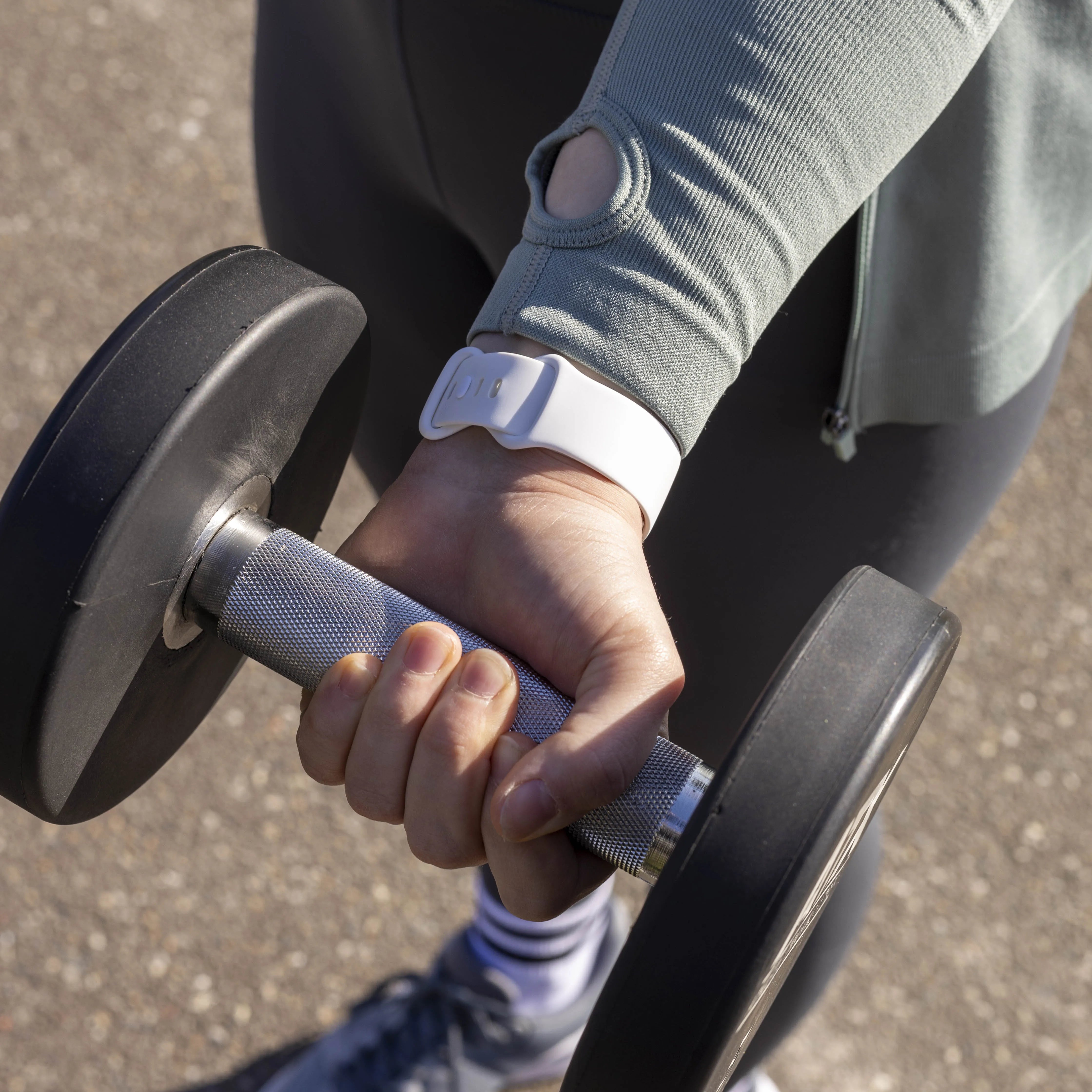 Fitbit Versa 4 Silicone Strap Classic (White)