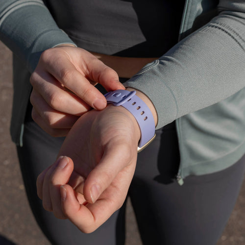 Silicone Strap 'Classic', lavender, lifestyle photo