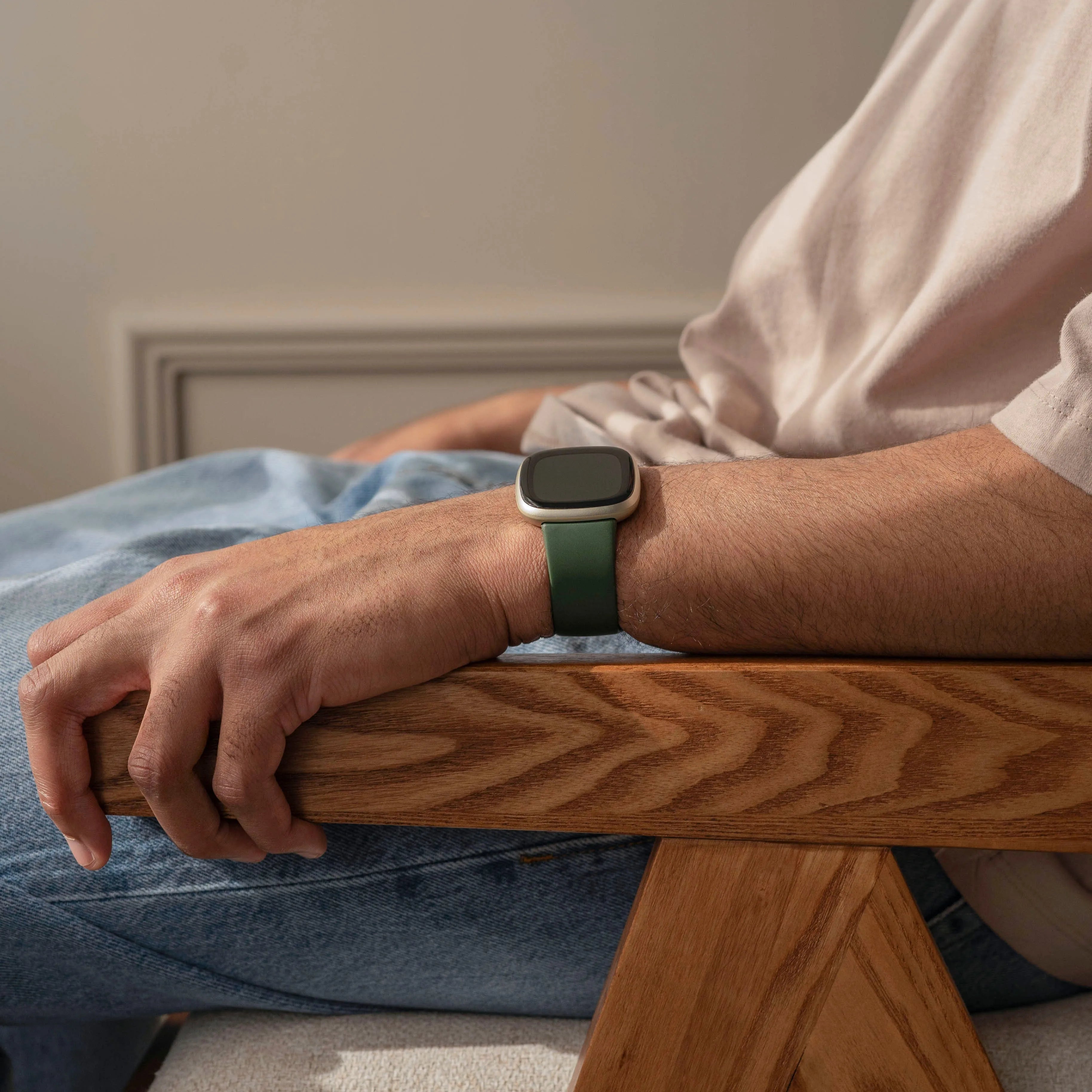 Fitbit Versa 4 Silicone Strap Classic (Dark Green)