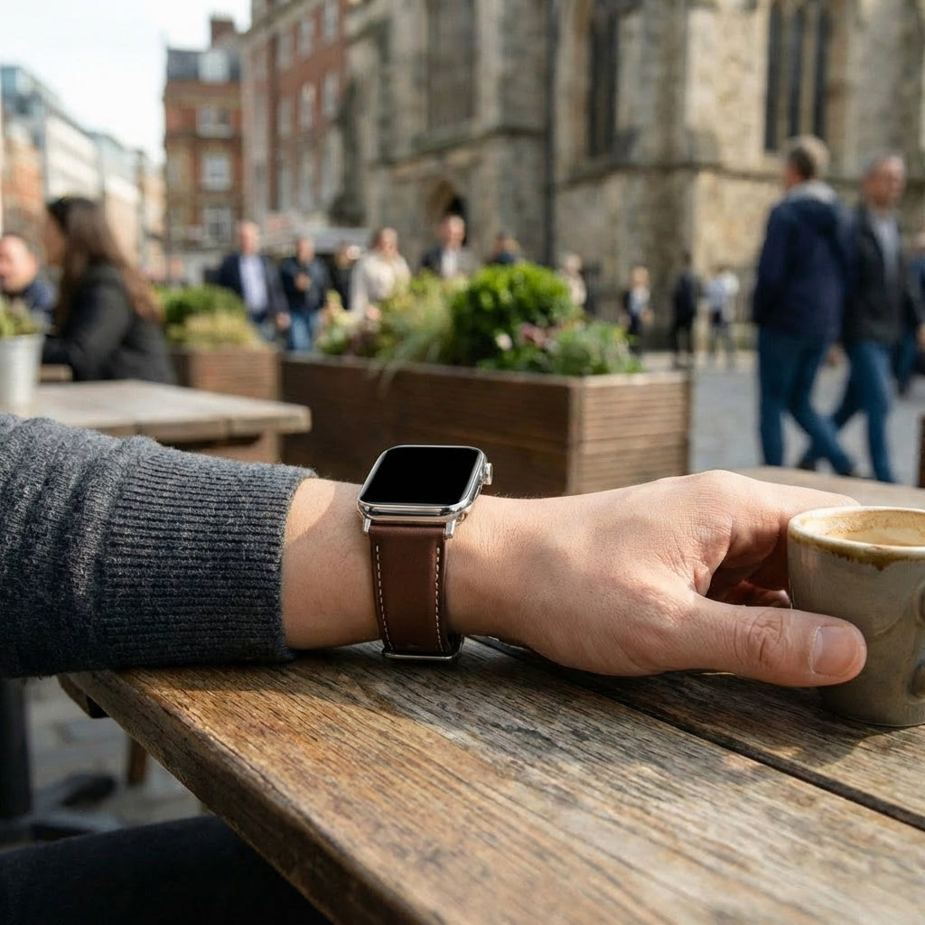 Redmi Watch 4 Leather Strap (Dark Brown)