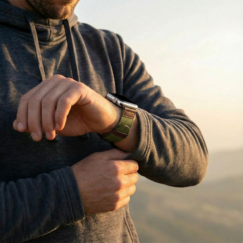Apple Watch Ultra Canvas Strap (Army Green)