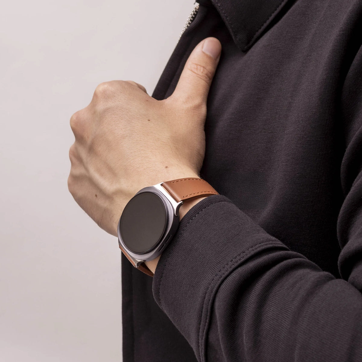 Modern Leather Strap, brown, lifestyle photo