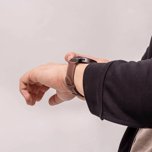 Premium Leather Strap, brown, lifestyle photo