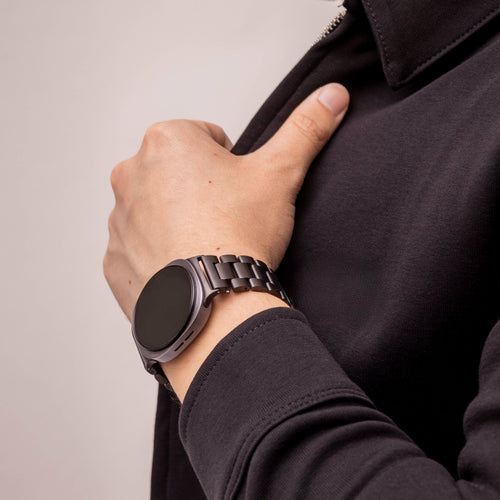 Bandz Samsung Galaxy Watch 8 - 44mm Steel Strap 'Classic' (Black)
