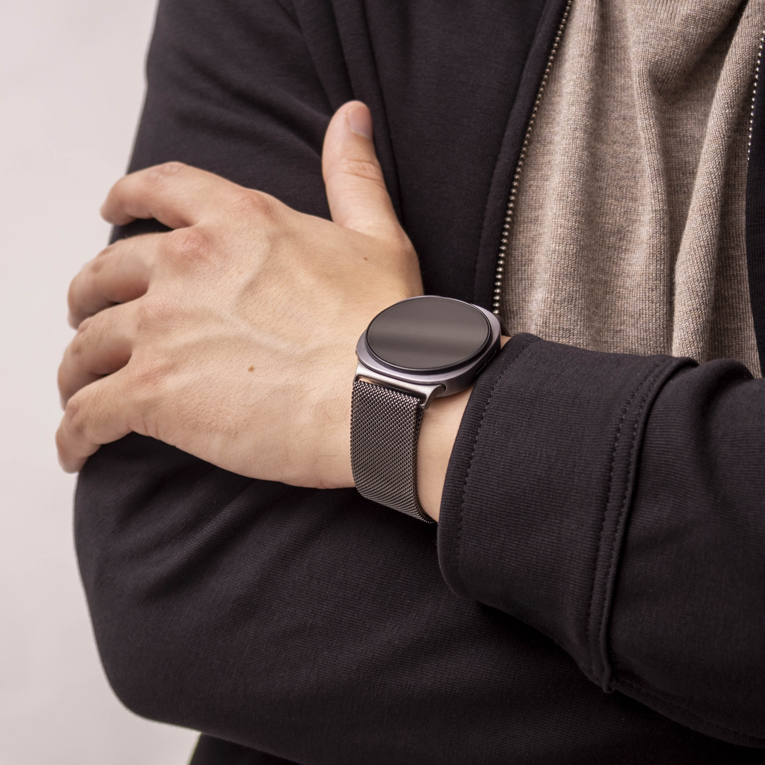Samsung Galaxy Watch 8 Classic Milanese Strap (Space Grey)