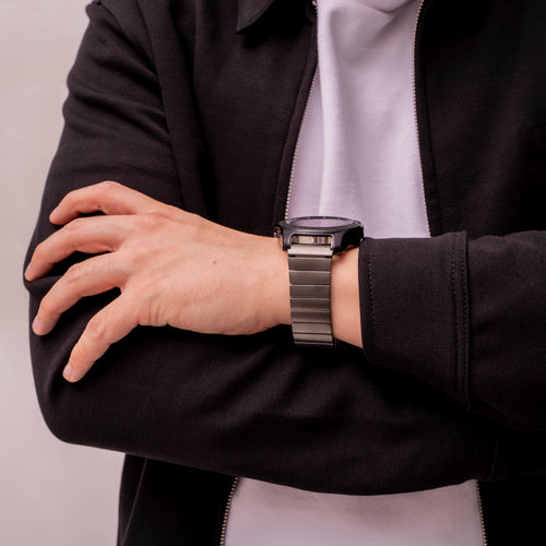 Luxury Titanium Strap, graphite, lifestyle photo