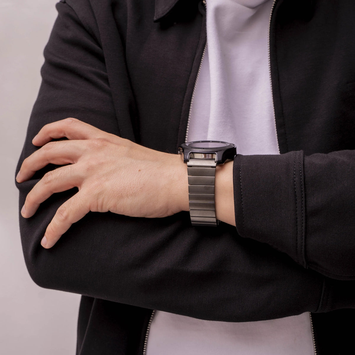 Luxury Titanium Strap, graphite, lifestyle photo