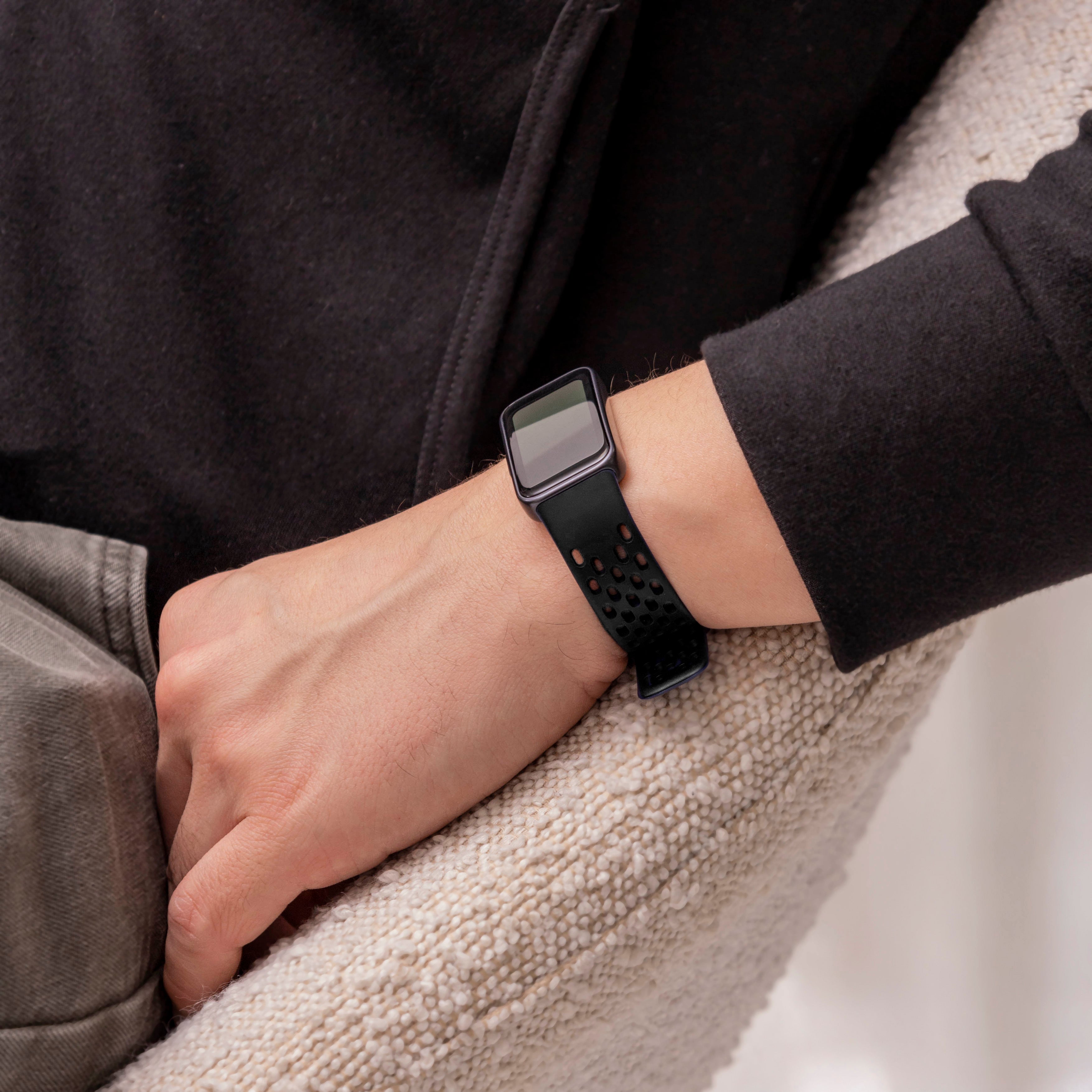 Huawei Band 10 Silicone Air Strap (Black)