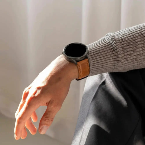Bandz Garmin Vivomove HR Leather Strap 'Classic' (Brown)