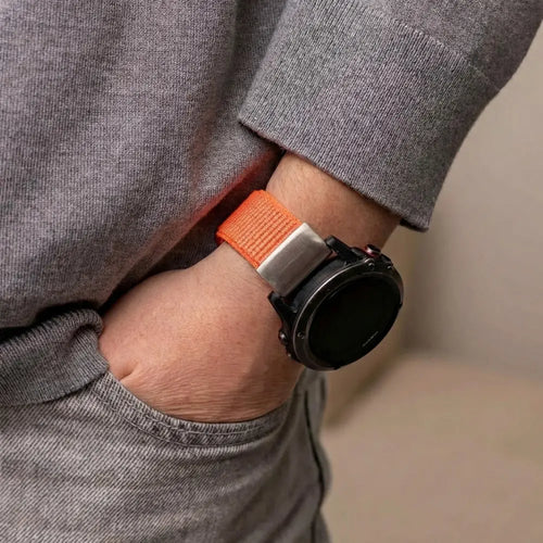 Garmin Fenix 7 Nylon Strap (Orange)