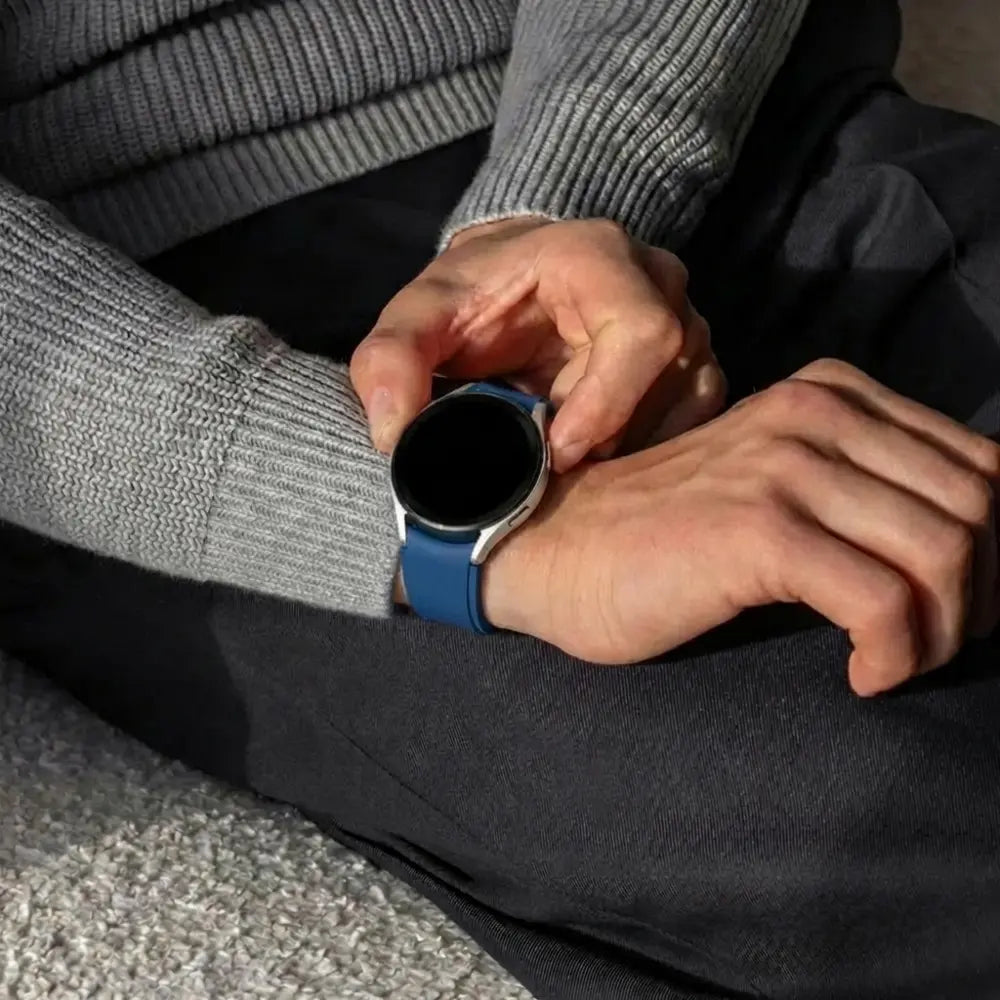 Samsung Galaxy Watch 4 40mm Silicone Strap Perfect Fit (Blue)
