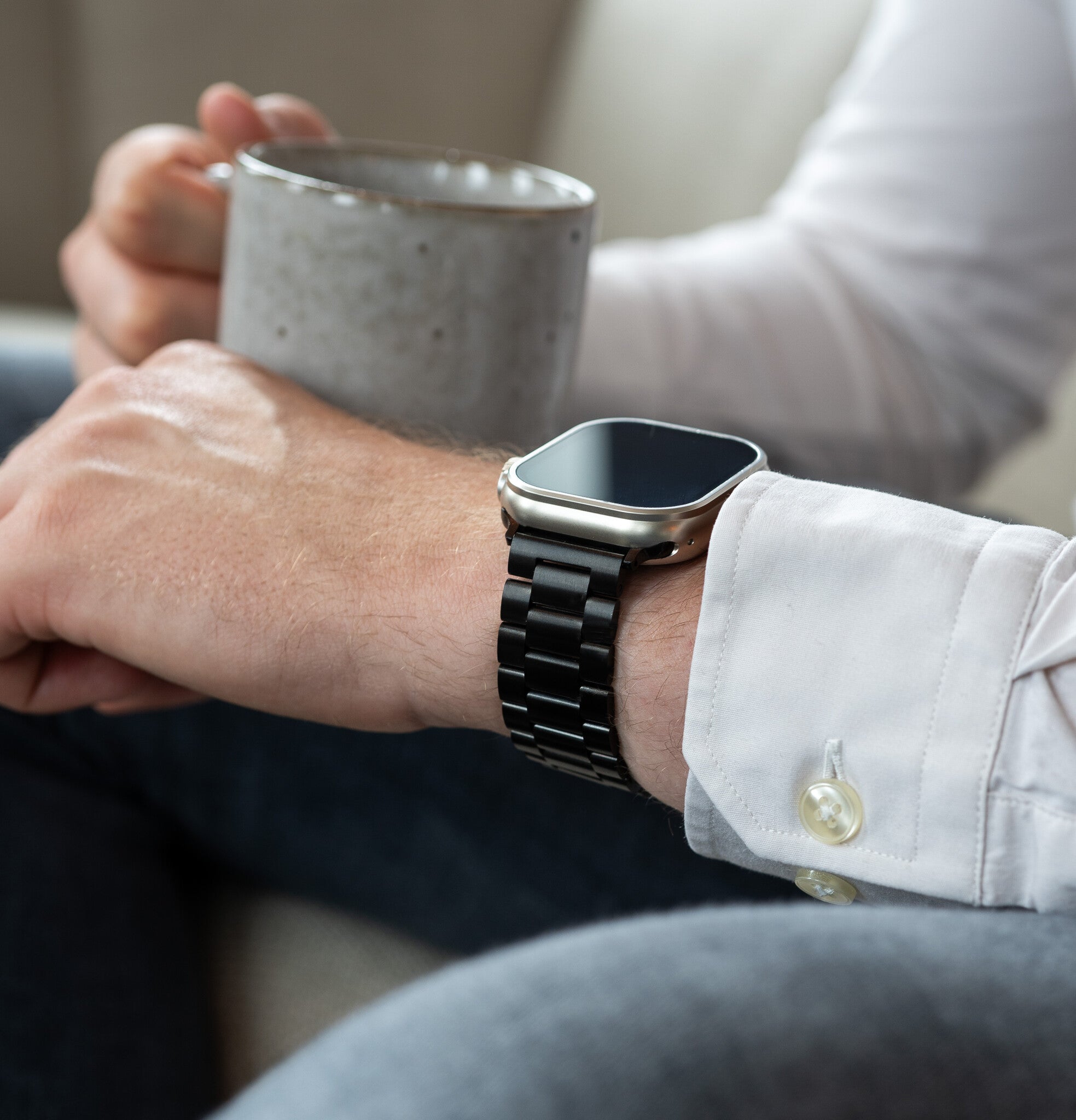 Apple Watch Ultra Steel Strap (Dark Grey)