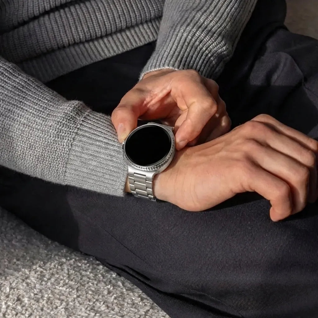 Steel Strap, titanium, lifestyle photo