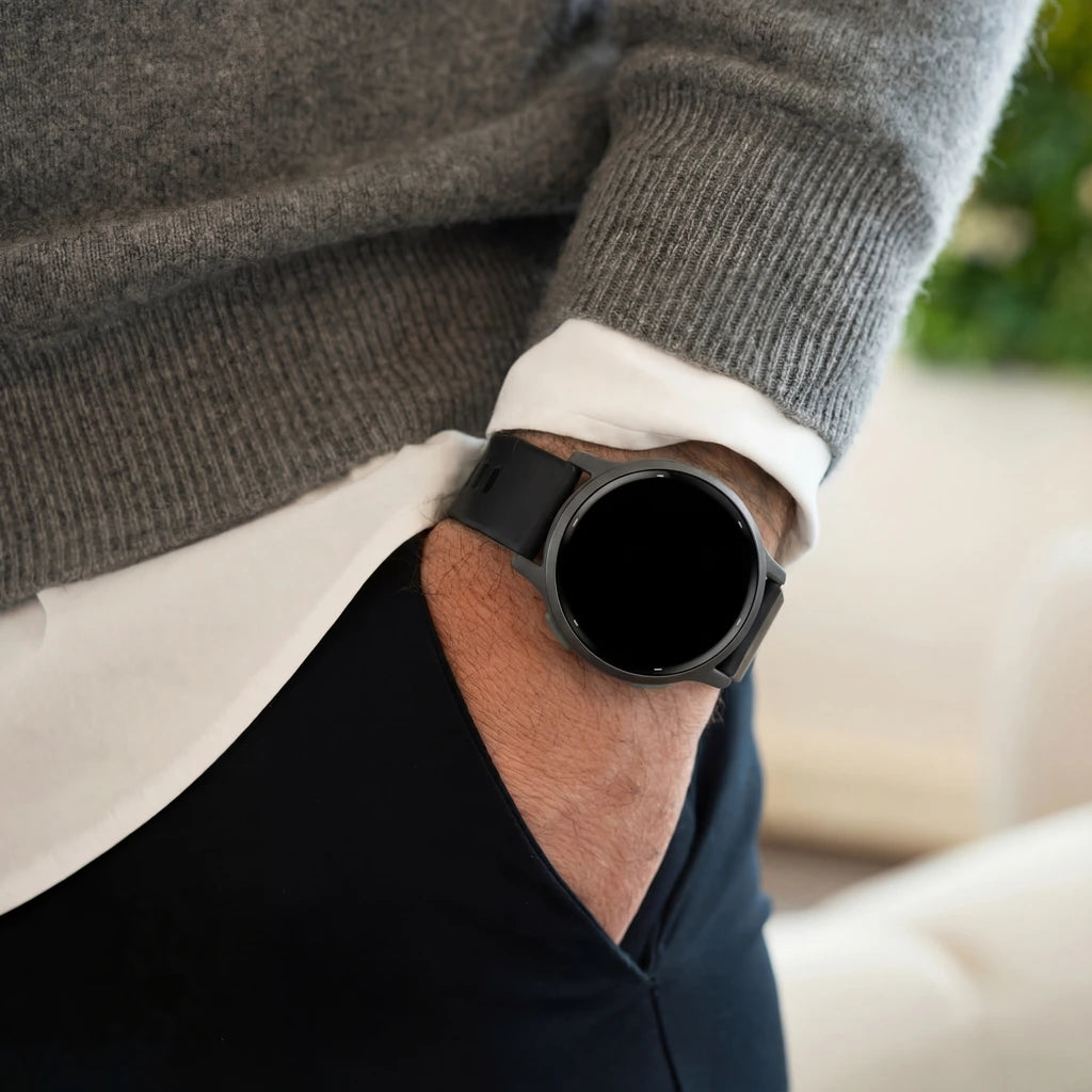 Coros Pace Pro Silicone Classic Strap (Black)