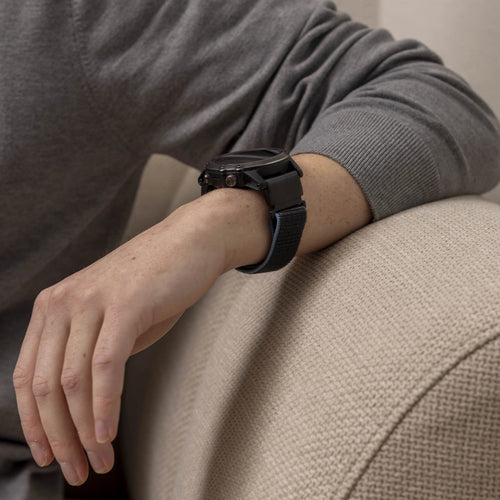 Nylon Strap, charcoal, lifestyle photo