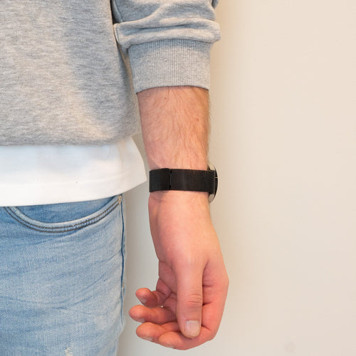Bandz Samsung Galaxy Watch 5 - 40mm Milanese Loop Strap (Black)