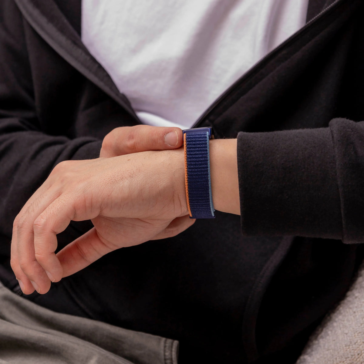 Nylon Strap, dark blue, lifestyle photo