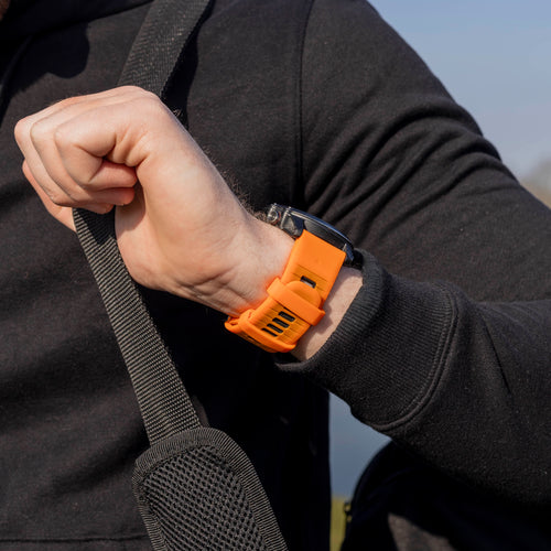 Garmin Enduro 1 / 2 / 3 Sport Buckle Strap (Orange/Black)