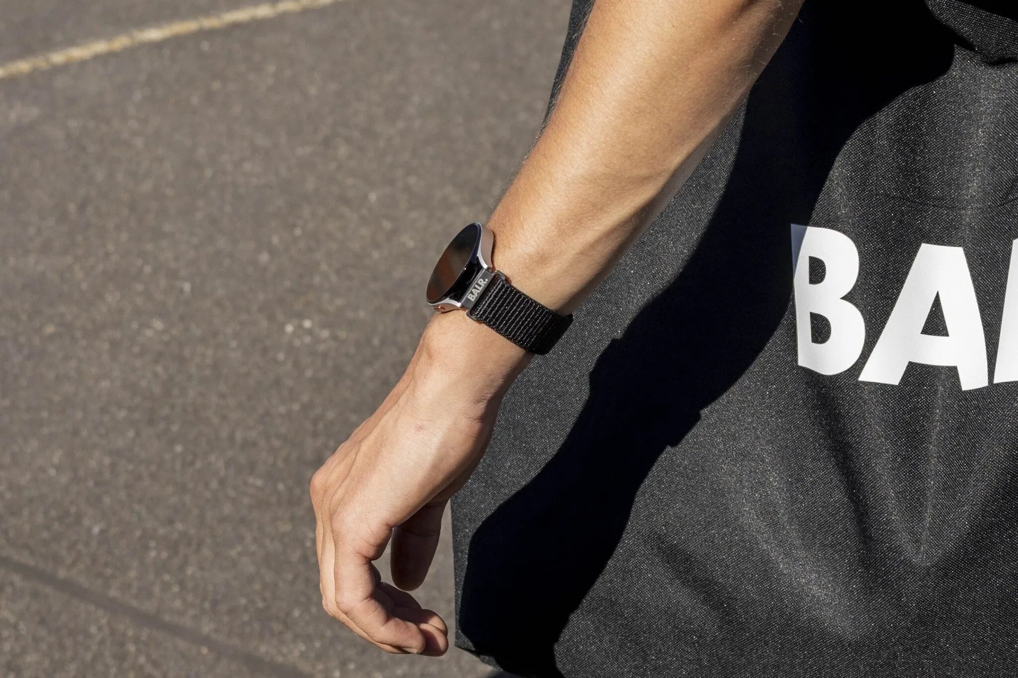 Nylon Strap, black, lifestyle photo