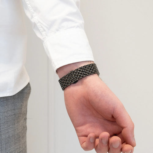 Bandz Suunto 9 Peak Pro Steel Strap 'Dragon' (Black)