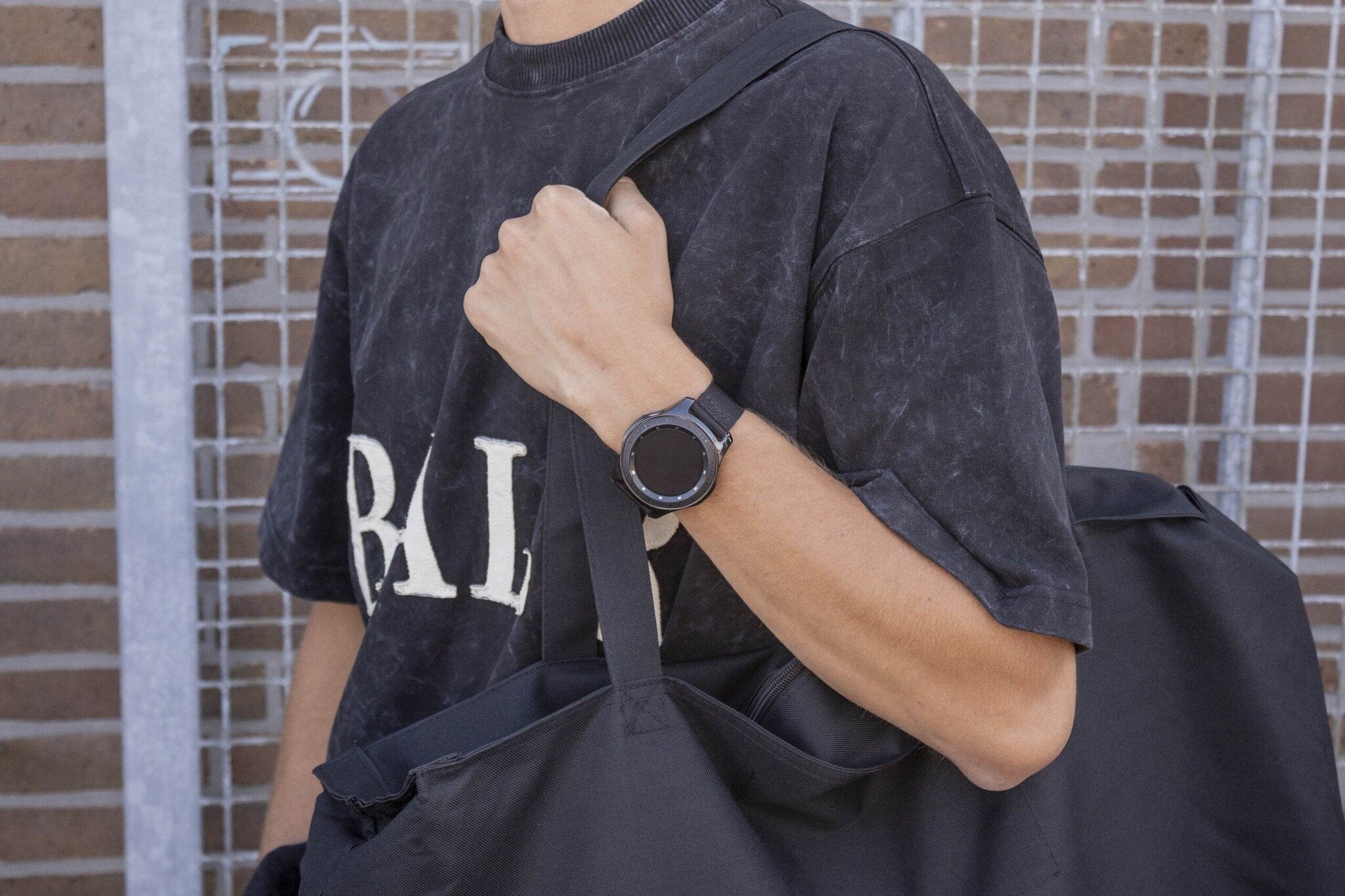 BALR Amazfit GTR 3 (Pro) Nylon Strap with Buckle (Black)