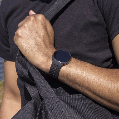 Silicone Air Strap, black, lifestyle photo