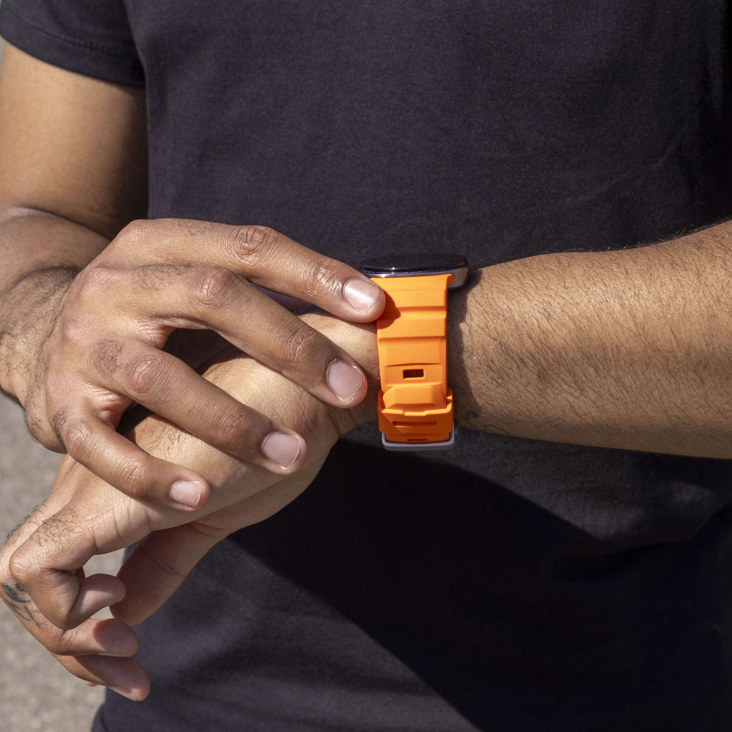 Samsung Galaxy Watch 8 - 44mm Extreme Silicone Strap (Orange)