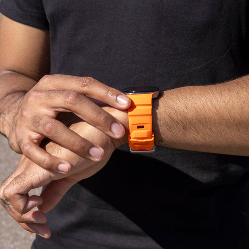 Samsung Galaxy Watch 8 Classic Extreme Silicone Strap (Orange)