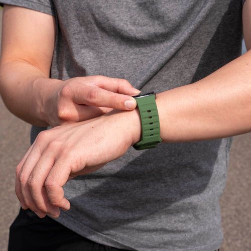 Samsung Galaxy Watch 8 Classic Outdoor Silicone Strap (Army Green)