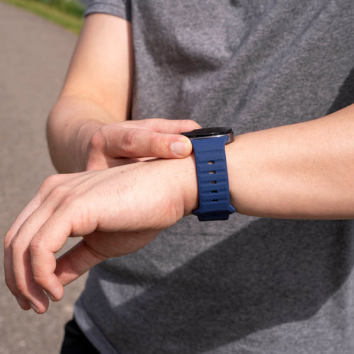 Samsung Galaxy Watch 8 - 40mm Outdoor Silicone Strap (Dark Blue)