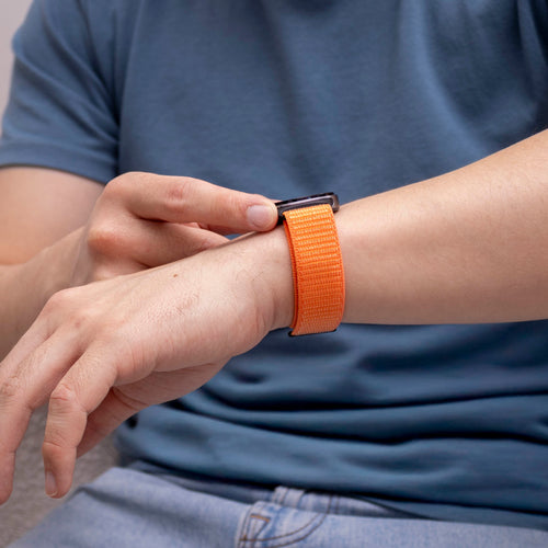 Samsung Galaxy Watch 8 Classic Nylon Strap (Orange)