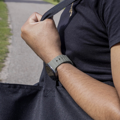 Outdoor Silicone Strap, dark green, lifestyle photo