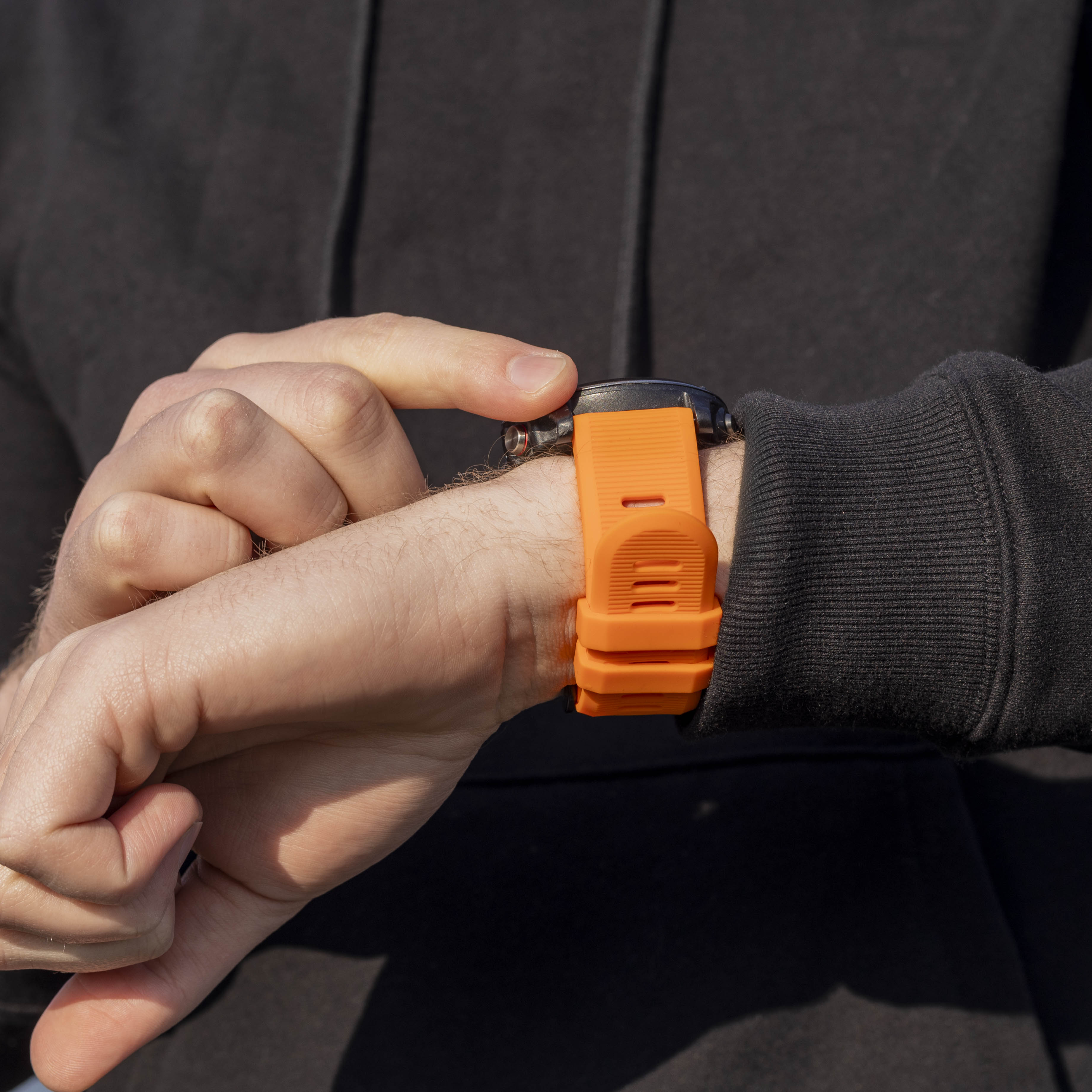 Garmin Instinct 3 - 50mm Silicone Strap (Orange)